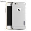 i-Paky ® Apple iPhone 6 / 6S Metal Electroplated Logo Display PC Shell + Bumper Protector Back Cover