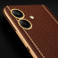 Vaku ® Samsung Galaxy A04e Luxemberg Series Leather Stitched Gold Electroplated Soft TPU Back Cover
