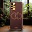 Vaku ® Samsung Galaxy A33 5G Skylar Leather Pattern Gold Electroplated Soft TPU Back Cover
