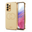 Vaku ® Samsung Galaxy A33 5G Skylar Leather Pattern Gold Electroplated Soft TPU Back Cover