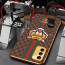 Vaku ® Samsung Galaxy F13 Lynx Line Leather Stitched Gold Electroplated Soft TPU Back Cover Case