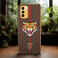 Vaku ® Samsung Galaxy F13 Lynx Line Leather Stitched Gold Electroplated Soft TPU Back Cover Case