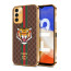Vaku ® Samsung Galaxy F13 Lynx Line Leather Stitched Gold Electroplated Soft TPU Back Cover Case