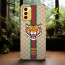 Vaku ® Samsung Galaxy F13 Lynx Line Leather Stitched Gold Electroplated Soft TPU Back Cover Case