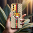 Vaku ® Samsung Galaxy F13 Lynx Line Leather Stitched Gold Electroplated Soft TPU Back Cover Case