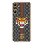 Vaku ® Samsung Galaxy M13 Lynx Leather Stitched Gold Electroplated Soft TPU Back Cover