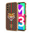 Vaku ® Samsung Galaxy M13 Lynx Leather Stitched Gold Electroplated Soft TPU Back Cover