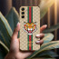 Vaku ® Samsung Galaxy M13 Lynx Leather Stitched Gold Electroplated Soft TPU Back Cover