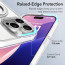 Vaku Luxos ® Glassy Kickmag Back Cover with Magnetic Alloy Ring Metal Kickstand Scratch Resistant Slim Military-Grade Protection Cover For iPhone
