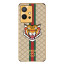 Vaku ® Vivo Y75 5G Lynx Designer Leather Pattern Gold Electroplated Soft TPU Back Cover Case