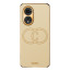 Vaku ® Oppo A38 Skylar Leather Pattern Gold Electroplated Soft TPU Back Cover