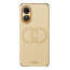 Vaku ® Oppo A17 Skylar Leather Pattern Gold Electroplated Soft TPU Back Cover