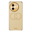 Vaku ® Vivo Y58 5G Skylar Leather Pattern Gold Electroplated Soft TPU Back Cover
