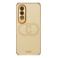 Vaku ® OnePlus Nord CE4 Skylar Leather Pattern Gold Electroplated Soft TPU Back Cover