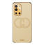 Vaku ® OnePlus 9R Skylar Leather Pattern Gold Electroplated Soft TPU Back Cover