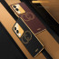 Vaku ® Vivo Y200 5G Skylar Leather Pattern Gold Electroplated Soft TPU Back Cover