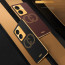 Vaku ® Vivo T2x 5G Skylar Leather Pattern Gold Electroplated Soft TPU Back Cover