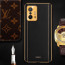 Vaku ® Xiaomi 11T Pro 5G Luxemberg Series Leather Stitched Gold Electroplated Soft TPU Back Cover