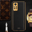Vaku ® Redmi Note 11 Pro Plus 5G Luxemberg Series Leather Stitched Gold Electroplated Soft TPU Back Cover