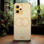 Vaku ® Xiaomi Redmi Note 12 5G Skylar Leather Pattern Gold Electroplated Soft TPU Back Cover