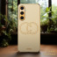 Vaku ® Samsung Galaxy A05s Skylar Leather Pattern Gold Electroplated Soft TPU Back Cover
