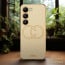 Vaku ® Vivo Y200e 5G Skylar Leather Pattern Gold Electroplated Soft TPU Back Cover