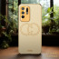 Vaku ® Oppo F19 Pro Plus 5G Skylar Leather Pattern Gold Electroplated Soft TPU Back Cover