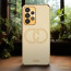 Vaku ® Samsung Galaxy A73 5G Skylar Leather Pattern Gold Electroplated Soft TPU Back Cover