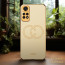 Vaku ® Xiaomi Redmi Note 11 Pro Plus 5G Skylar Leather Pattern Gold Electroplated Soft TPU Back Cover