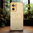 Vaku ® OnePlus Nord CE 2 5G Skylar Leather Pattern Gold Electroplated Soft TPU Back Cover