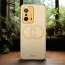 Vaku ® Xiaomi 11T Pro 5G Skylar Leather Pattern Gold Electroplated Soft TPU Back Cover