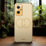 Vaku ® Oppo K10 4G Skylar Leather Pattern Gold Electroplated Soft TPU Back Cover