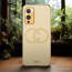 Vaku ® OnePlus 9 Skylar Leather Pattern Gold Electroplated Soft TPU Back Cover