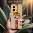 Vaku ® Vivo V25 5G Lynx Designer Leather Pattern Gold Electroplated Soft TPU Back Cover Case