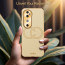Vaku ® Vivo V40 5G Skylar Leather Pattern Gold Electroplated Soft TPU Back Cover