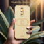 Vaku ® OnePlus 8 Skylar Leather Pattern Gold Electroplated Soft TPU Back Cover