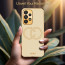 Vaku ® Samsung Galaxy A73 5G Skylar Leather Pattern Gold Electroplated Soft TPU Back Cover