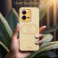 Vaku ® Vivo V25 5G Skylar Leather Pattern Gold Electroplated Soft TPU Back Cover