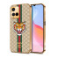 Vaku ® Vivo Y21a Lynx Designer Leather Pattern Gold Electroplated Soft TPU Back Cover Case