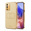 Vaku ® Oppo A55 Skylar Leather Pattern Gold Electroplated Soft TPU Back Cover