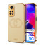 Vaku ® Xiaomi Redmi Note 11 Pro Plus 5G Skylar Leather Pattern Gold Electroplated Soft TPU Back Cover