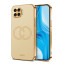 Vaku ® Oppo F17 Pro Skylar Leather Pattern Gold Electroplated Soft TPU Back Cover