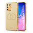 Vaku ® Samsung Galaxy S10 Lite Skylar Leather Pattern Gold Electroplated Soft TPU Back Cover