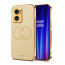 Vaku ® OnePlus Nord CE 2 5G Skylar Leather Pattern Gold Electroplated Soft TPU Back Cover