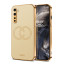 Vaku ® Oneplus Nord Skylar Leather Pattern Gold Electroplated Soft TPU Back Cover
