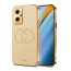 Vaku ® Oppo K10 4G Skylar Leather Pattern Gold Electroplated Soft TPU Back Cover