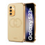 Vaku ® Samsung Galaxy S23 Plus Skylar Leather Pattern Gold Electroplated Soft TPU Back Cover