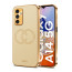 Vaku ® Samsung Galaxy A14 5G Skylar Leather Pattern Gold Electroplated Soft TPU Back Cover