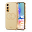 Vaku ® Samsung Galaxy A05s Skylar Leather Pattern Gold Electroplated Soft TPU Back Cover