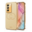 Vaku ® Vivo Y100 4G Skylar Leather Pattern Gold Electroplated Soft TPU Back Cover